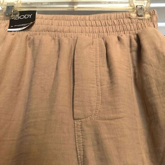COTTON ON BODY - L Sz XS Woven (100% Cotton) Loose Fit Dance Pants/“Sesame”. NWT - Picture 7 of 16